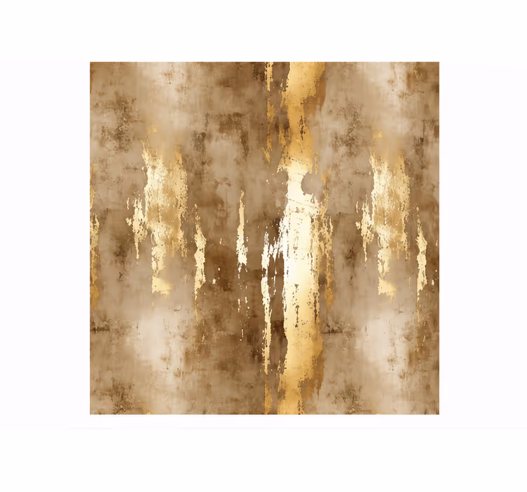 Rullgardin brun marmor guld grafisk - Tenstickers