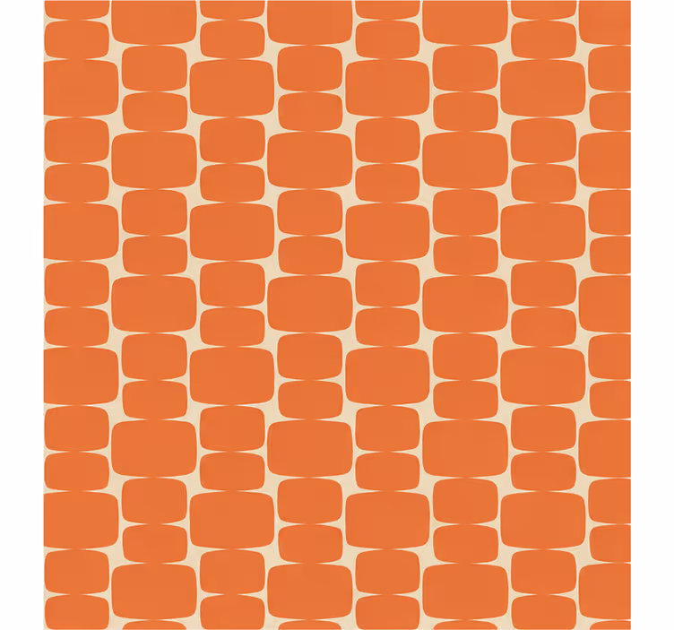 Rullgardin orange flammande rektanglar mönster - Tenstickers