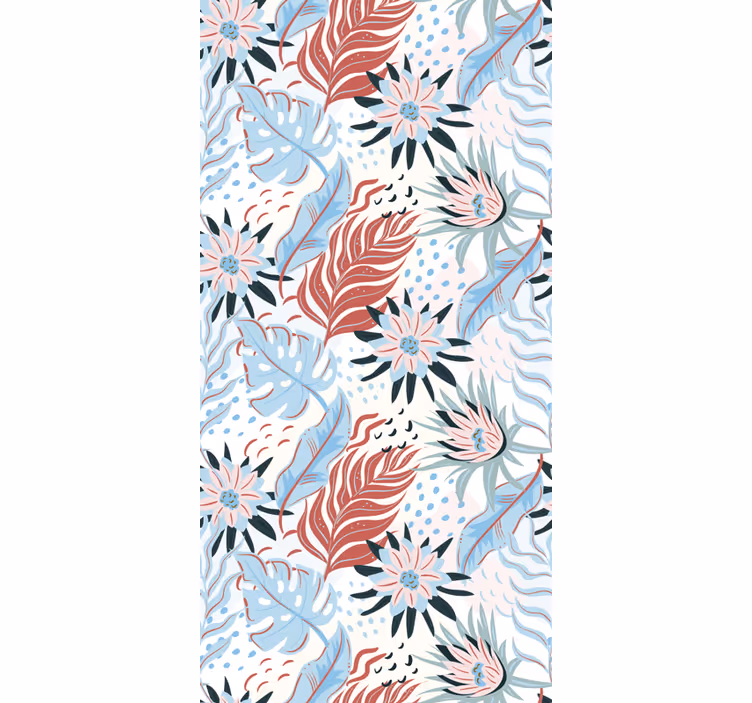 Blommönster elegant persienn - Tenstickers