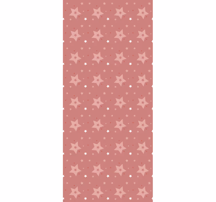 Vita och rosa stjärnor nordic rullgardin - Tenstickers