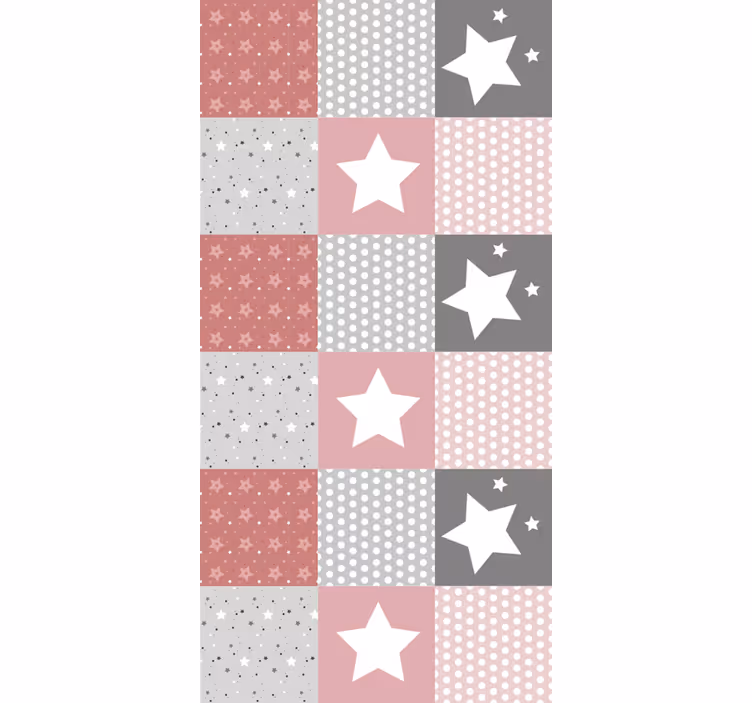 Startar mönster nordic rullgardin - Tenstickers