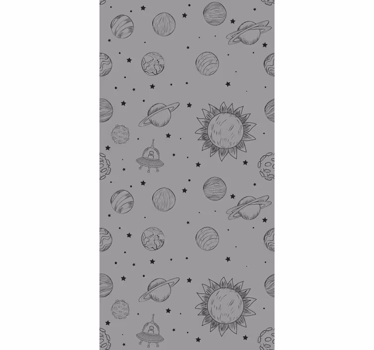 Planeter nordisk rullgardin - Tenstickers