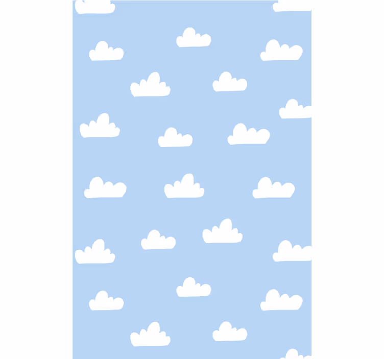 Blå himmel moln rullgardin - Tenstickers