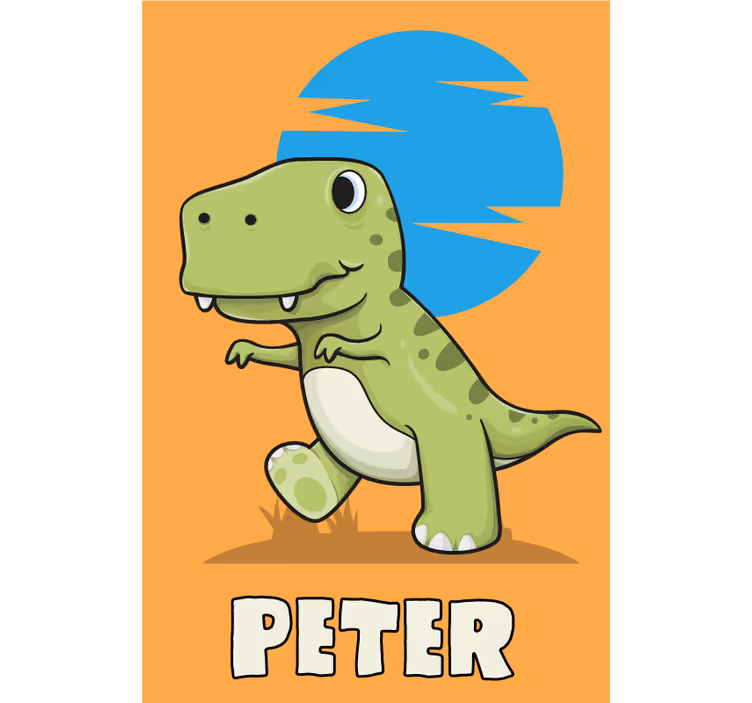 Personlig dinosaurie Rullgardin dinosaurie - Tenstickers