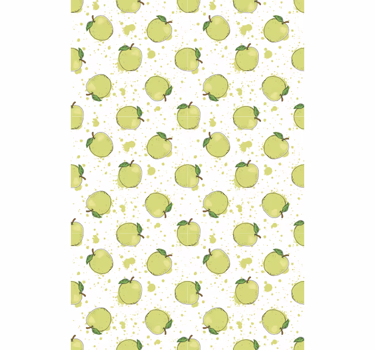 Grönt äpple array Rullgardin frukt och grönsaker - Tenstickers