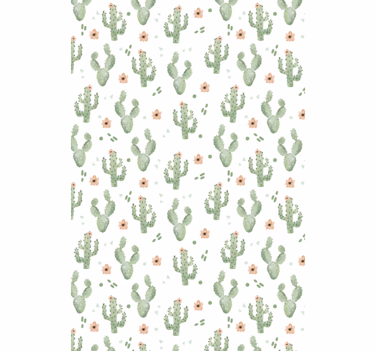 Blommönster Rullgardin kaktus - Tenstickers