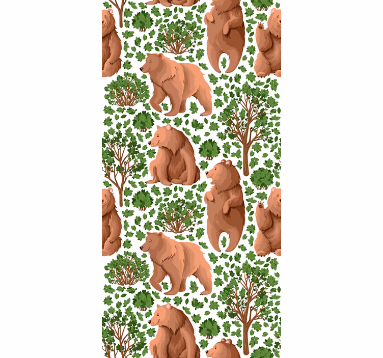 Med fauna träd djur rullgardin - Tenstickers