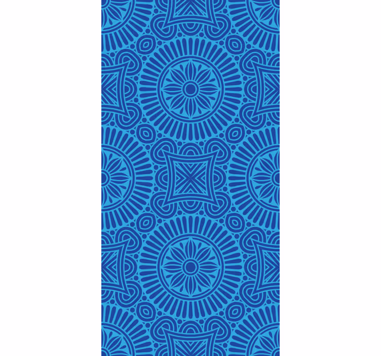 Mandala blå toner zen rullgardin - Tenstickers