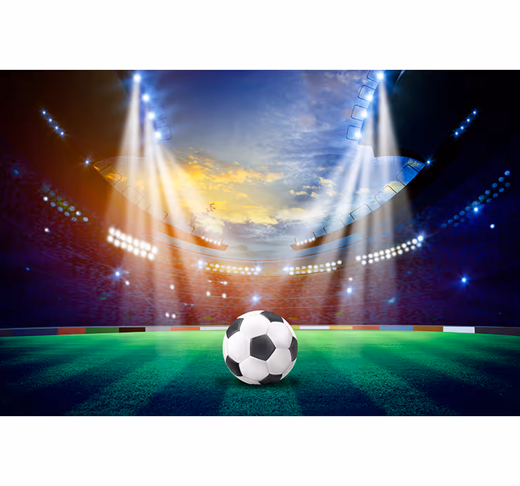 Fotbollsstadion fotboll rullgardin - Tenstickers
