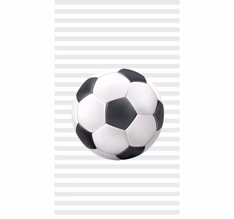 Vit och svart boll fotboll rullgardin - Tenstickers