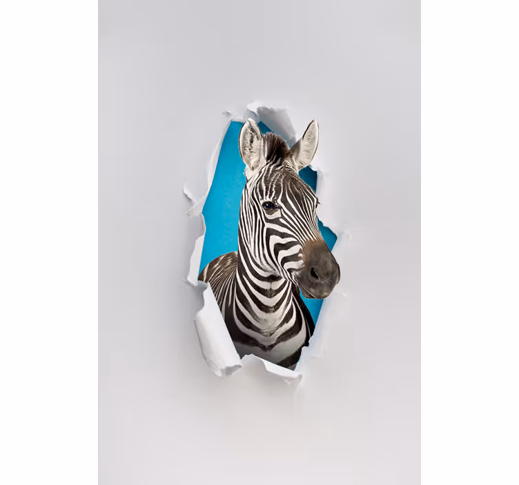 Zebra olika djur rullgardin - Tenstickers