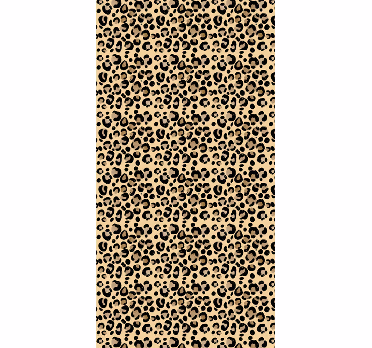 Leopardtryck olika djur rullgardin - Tenstickers