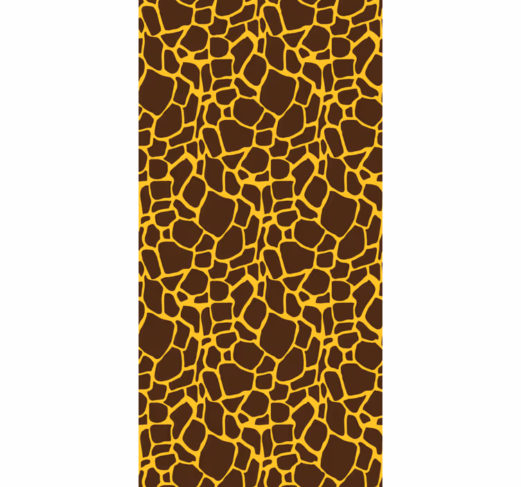 Giraff tryck olika djur rullgardin - Tenstickers
