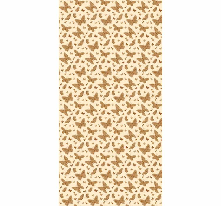 Beige toner fjärilsRullgardin - Tenstickers