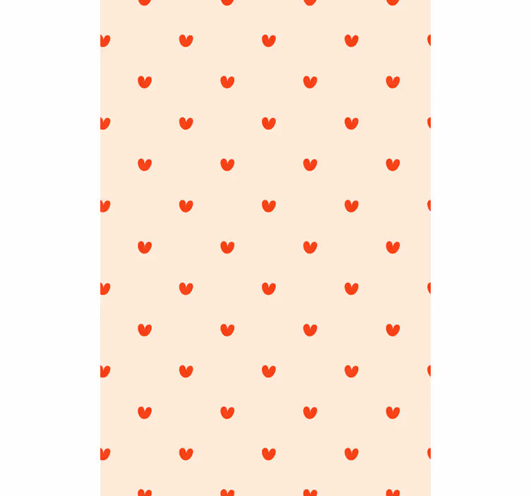 Små hjärtan romantiska rullgardin - Tenstickers