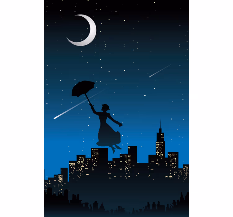 Mary poppins flygande tv-serie rullgardin - Tenstickers