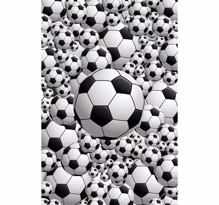 Poäng vit fotbollssport rullgardin - Tenstickers