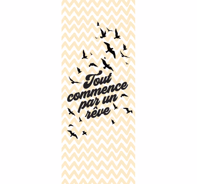 Design med fåglar sovrummet rullgardin - Tenstickers