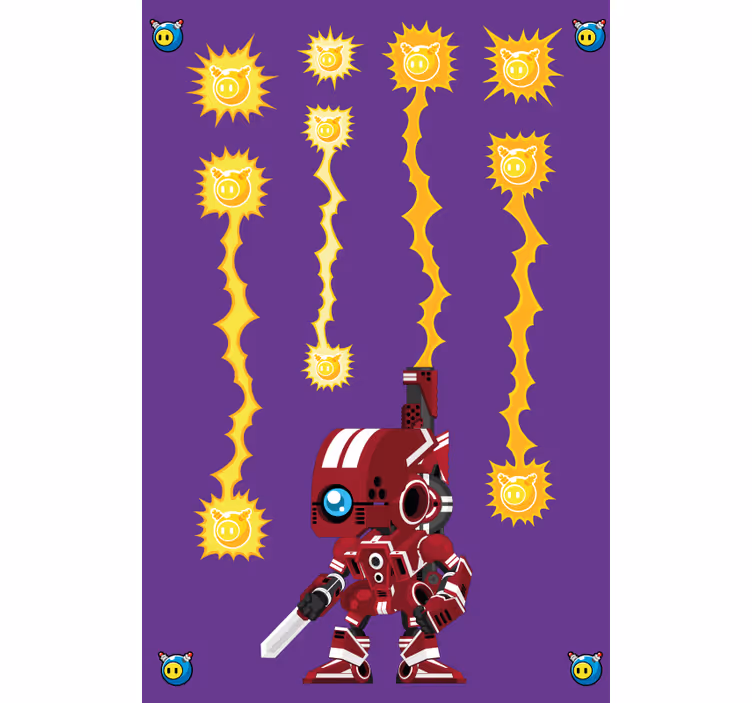 Robotenergikamp Rullgardin nörd - Tenstickers