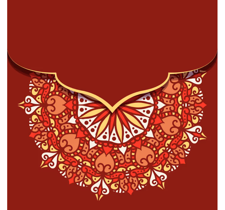Lyx färgglad mandala vardagsrum rullgardin - Tenstickers