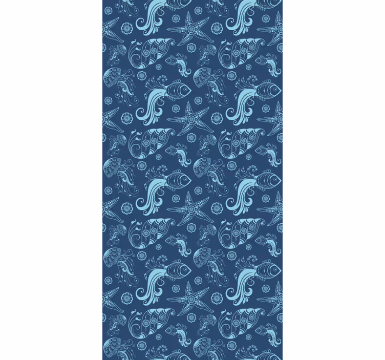 Abstrakt marin elegant persienn - Tenstickers