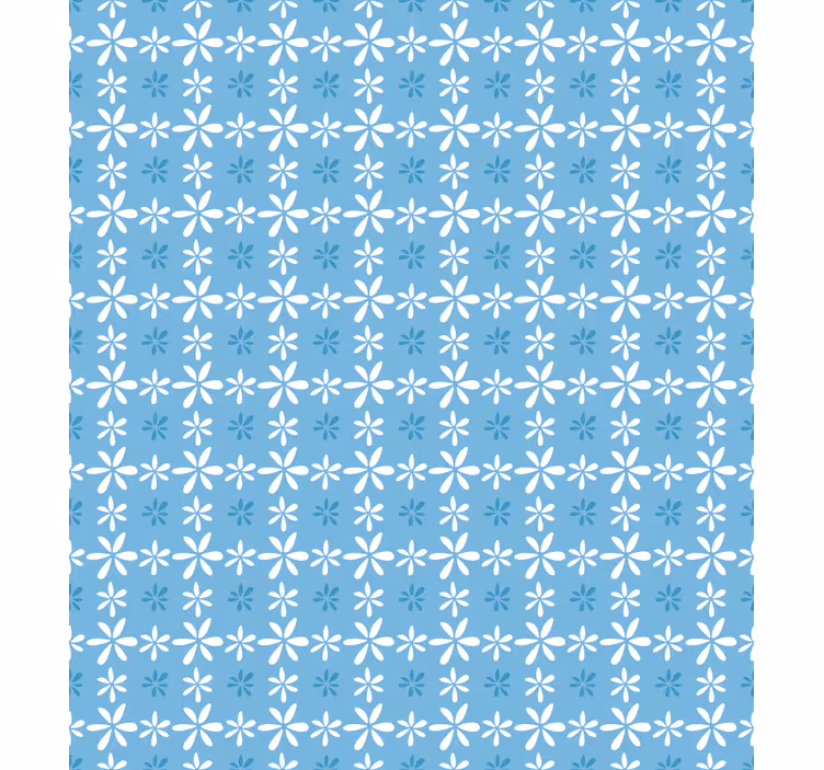 Vit daisy blommor kök rullgardin - Tenstickers