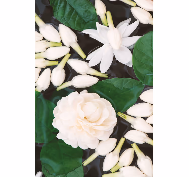 Vacker havsblomma blomma rullgardin - Tenstickers