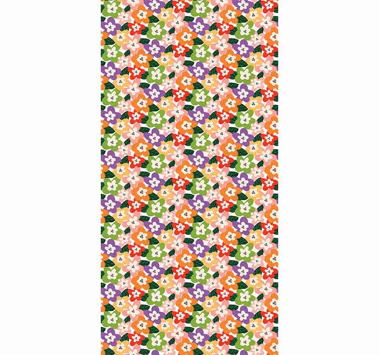 Blommande arrangemang Rullgardin blommor och växter - Tenstickers