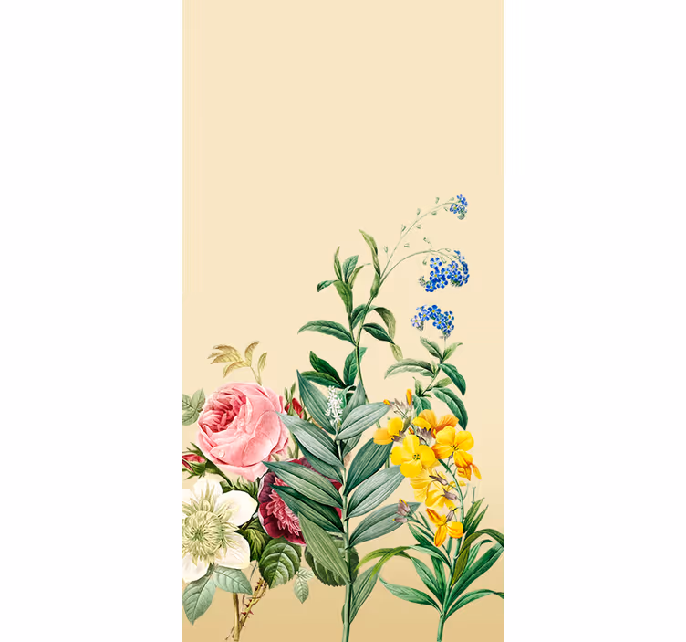 Frodiga blomsterarrangemang Rullgardin blommor och växter - Tenstickers