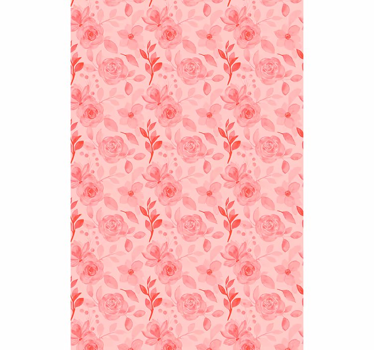 Romantiska rosmönster Rullgardin blommig - Tenstickers