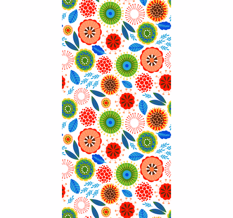 Flerfärgad polsk blomma - Tenstickers