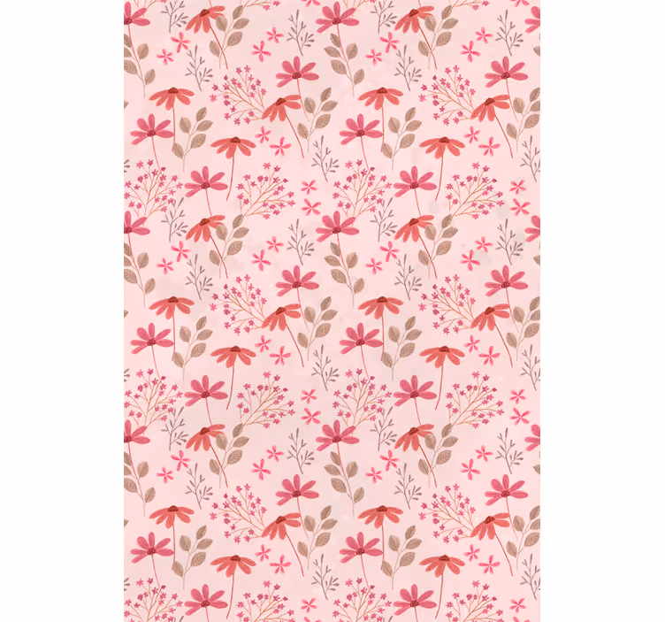 Botanisk arrangemang glädje Rullgardin blommor och växter - Tenstickers