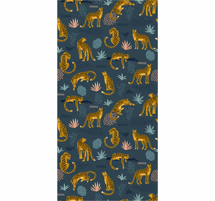Leopard djungeltryck Rullgardin djur - Tenstickers