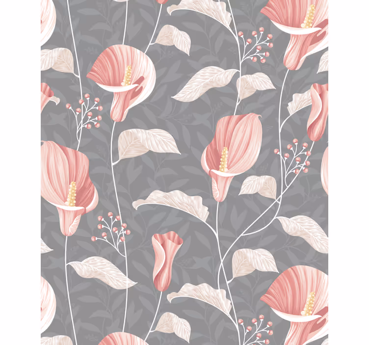 Elegant blomsterarrangemang Rullgardin blommor och växter - Tenstickers