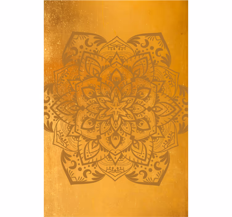 Guldgul mandala master bedroom persienn - Tenstickers