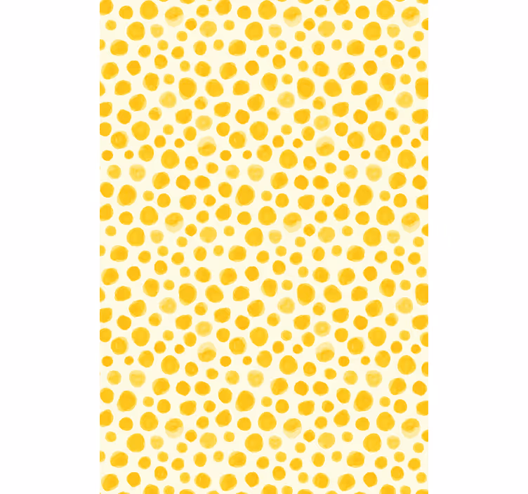 Akvarellgula prickar original rullgardin - Tenstickers