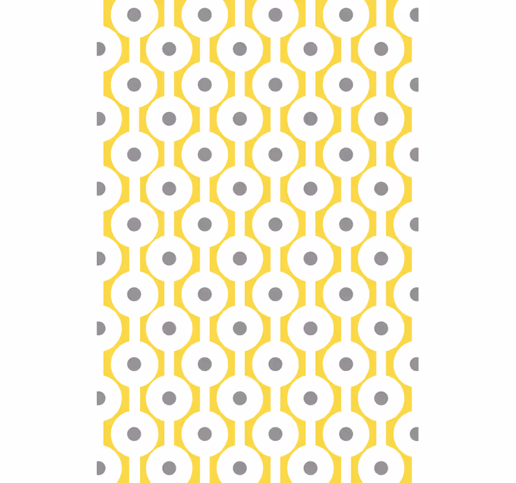 Geometriska cirkulära mönster Rullgardin modern - Tenstickers