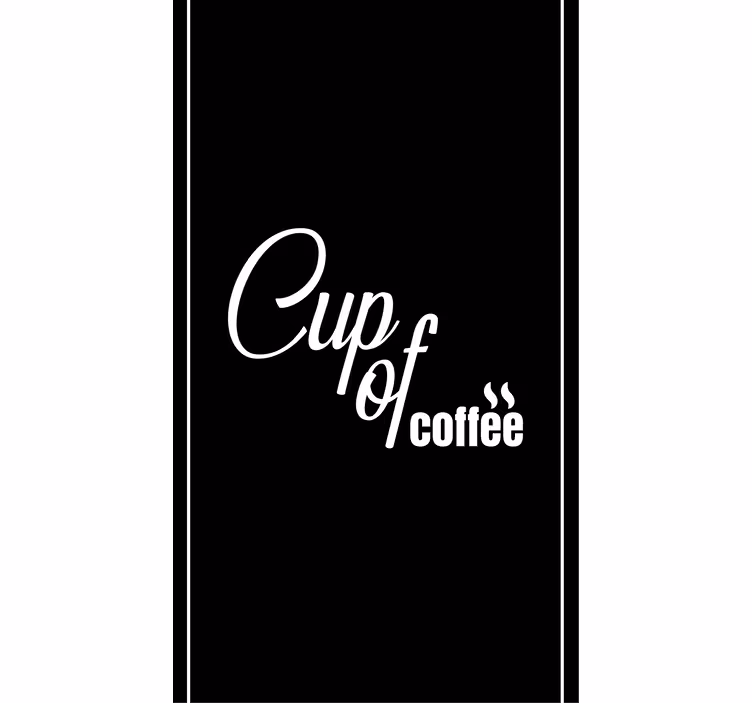 Kopp kaffe Rullgardin kök - Tenstickers