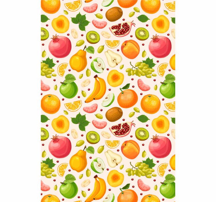Fruktskivor och grönsaksRullgardin - Tenstickers