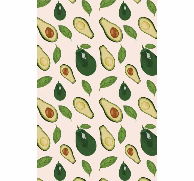 Avokado glädjer frukt och grönsaker rullgardin - Tenstickers