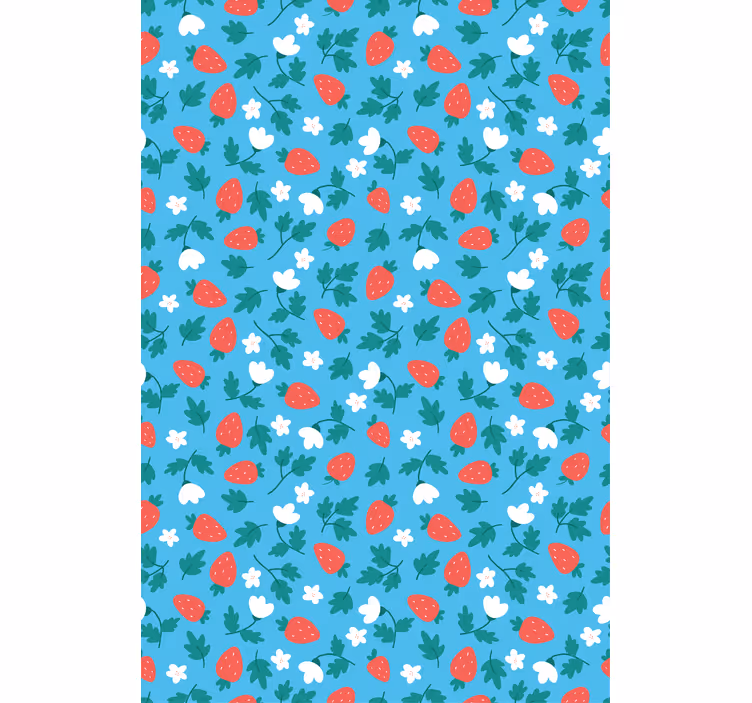 Färgglada frukter och blomma frukt rullgardin - Tenstickers