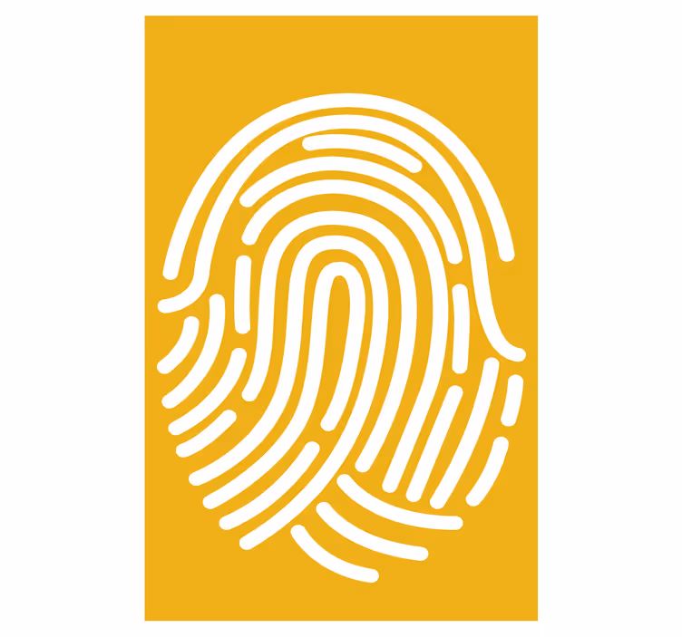 Fingeravtryck abstrakt konst rullgardin målning - Tenstickers
