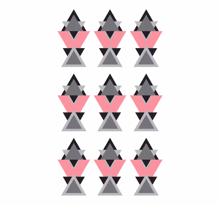 Geometriska triangulära former Rullgardin modern - Tenstickers