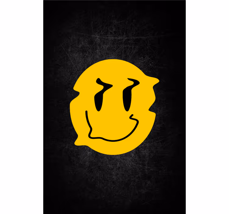 Smiley face design Rullgardin nörd - Tenstickers