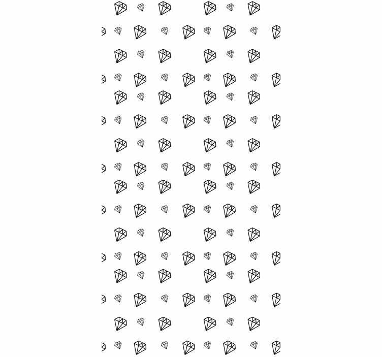 Svarta och vita diamanter Originella rullgardiner - Tenstickers