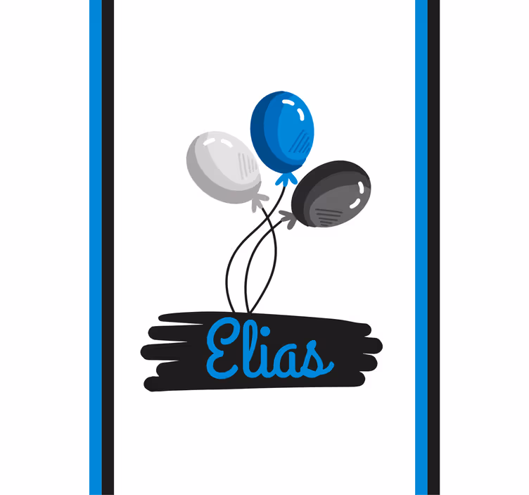 Anpassad design av ballonger Rullgardin personlig - Tenstickers