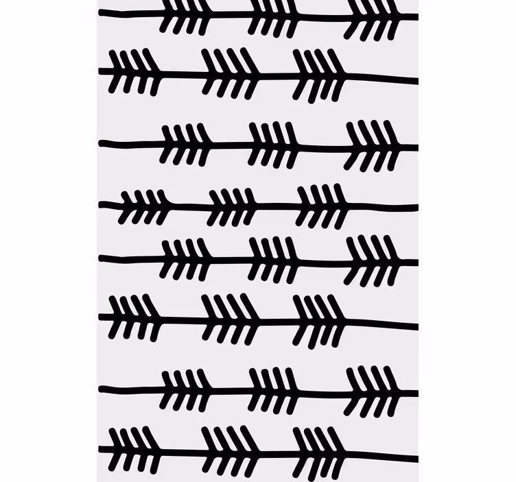 Svarta pilar mönster nordic rullgardin - Tenstickers