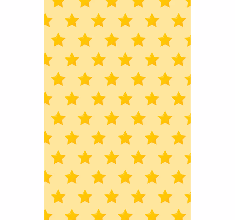 Gul klassisk stjärna original rullgardin - Tenstickers