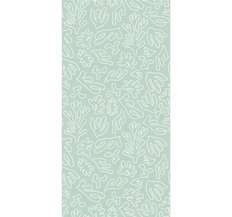 Gröna tänk tångblommor och plantera rullgardin - Tenstickers