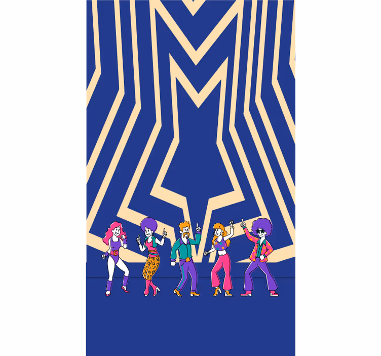 Disco dans vibe Rullgardin roligt - Tenstickers